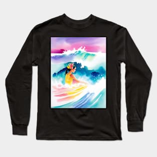 Girl in the Ocean Long Sleeve T-Shirt